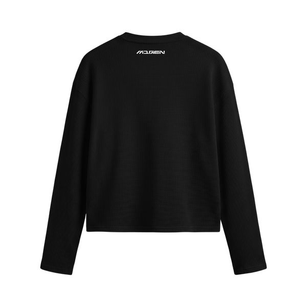 Myugen Axis Waffle Long Sleeve Black