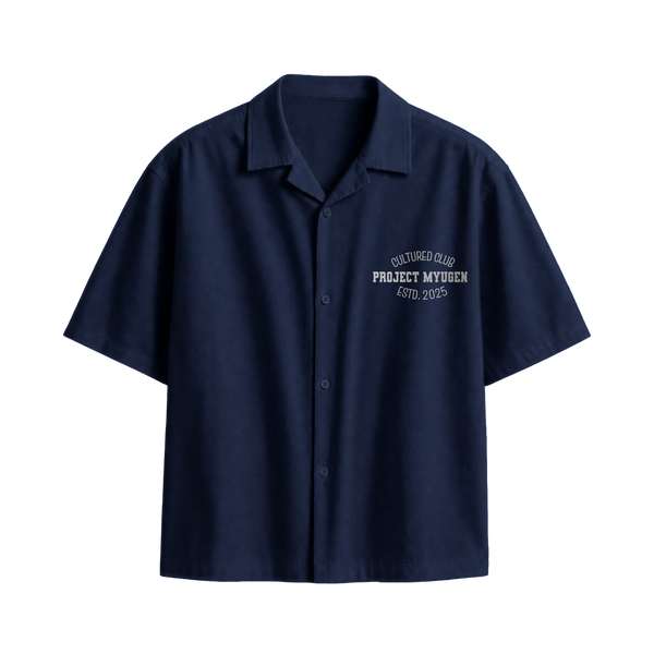 Myugen Cultured Club -90 Bowling Shirt Navy Blue