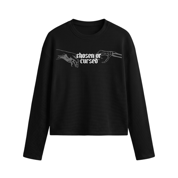 Myugen Duality Waffle Long Sleeve Black