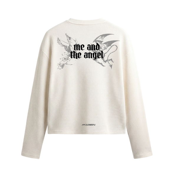 Myugen Duality Waffle Long Sleeve Off White