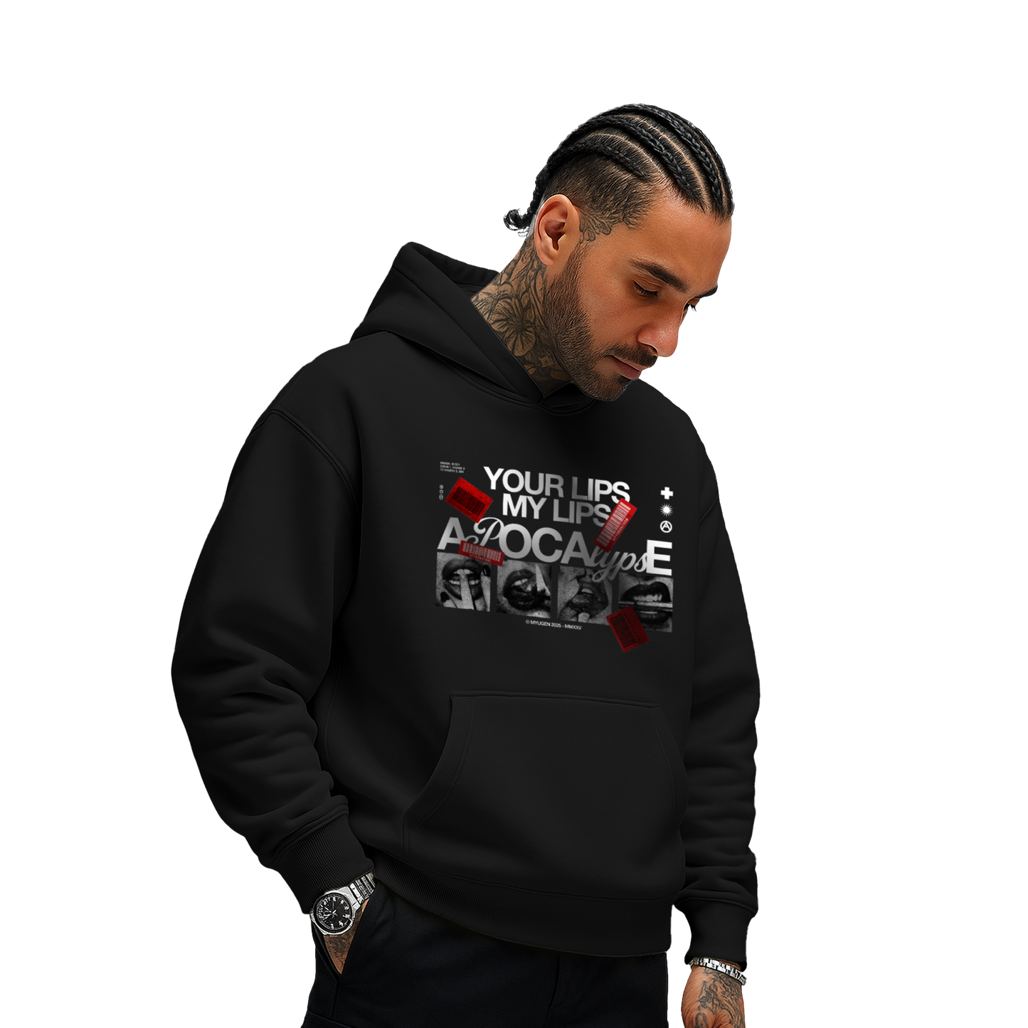 Myugen Apocalypse Oversized Hoodie Black