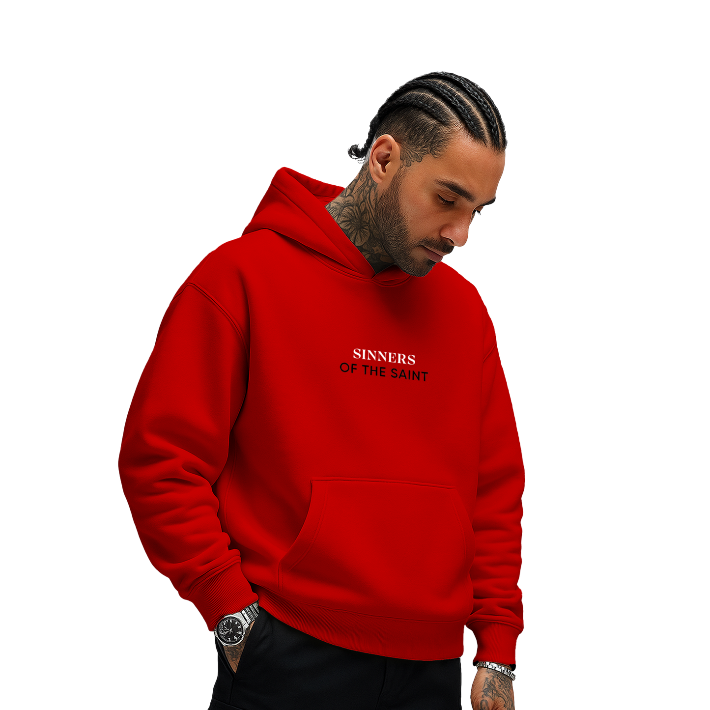 Myugen Sinners Of The Saint Oversized Hoodie Red