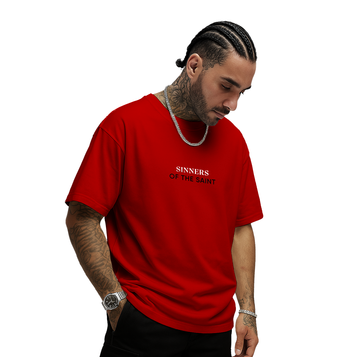 Myugen Sinners Of The Saint Oversized T-Shirt Red