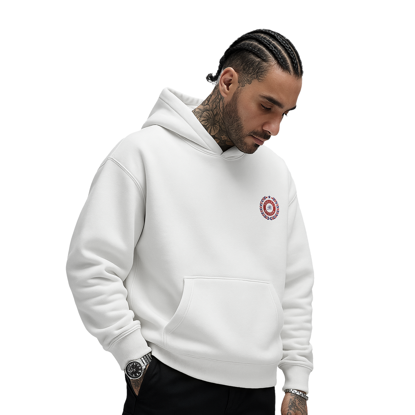 Myugen Texas Pride Oversized Hoodie White