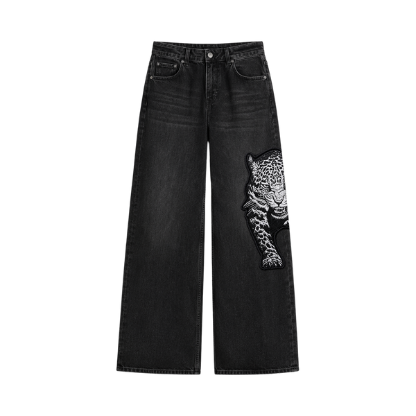 Myugen Tora Embroidered Denim — Black (Limited Edition)