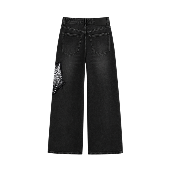 Myugen Tora Embroidered Denim — Black (Limited Edition)