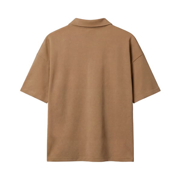 Myugen Cultured Club Beige Quarter-Zip Tee Timeless Streetwear Exclusive