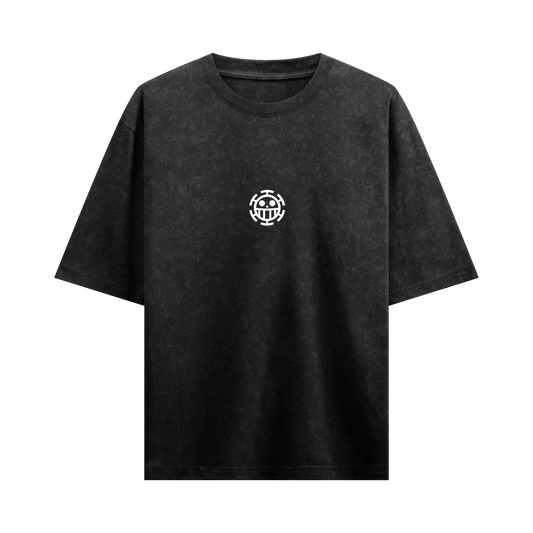 Myugen Mugiwara Acid Wash Oversized T-Shirt Black