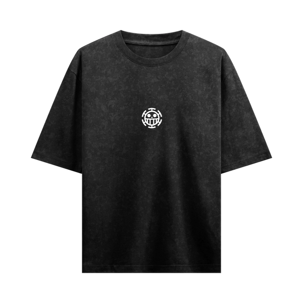 Myugen Mugiwara Acid Wash Oversized T-Shirt Black