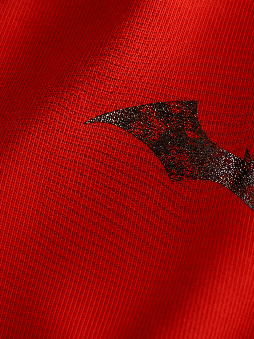 Myugen Vengeance Oversized T-Shirt Red – close-up detail