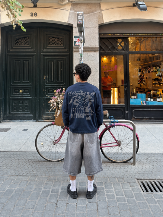 Myugen Heaven Made Full Sleeve T-Shirt Navy