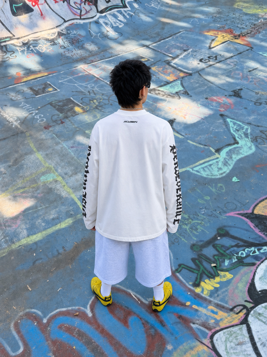 Myugen Beileve Oversized Full Sleeve T-Shirt White