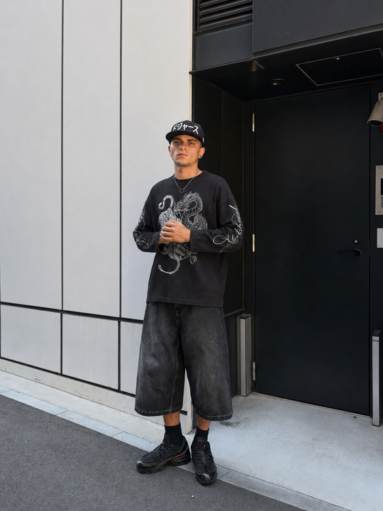Myugen Godspeed Oversized Full Sleeve T-shirt Black