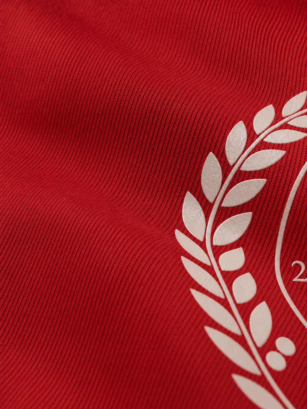 Myugen Cultured Club Red Quarter-Zip Tee Timeless Streetwear Exclusive – close-up detail