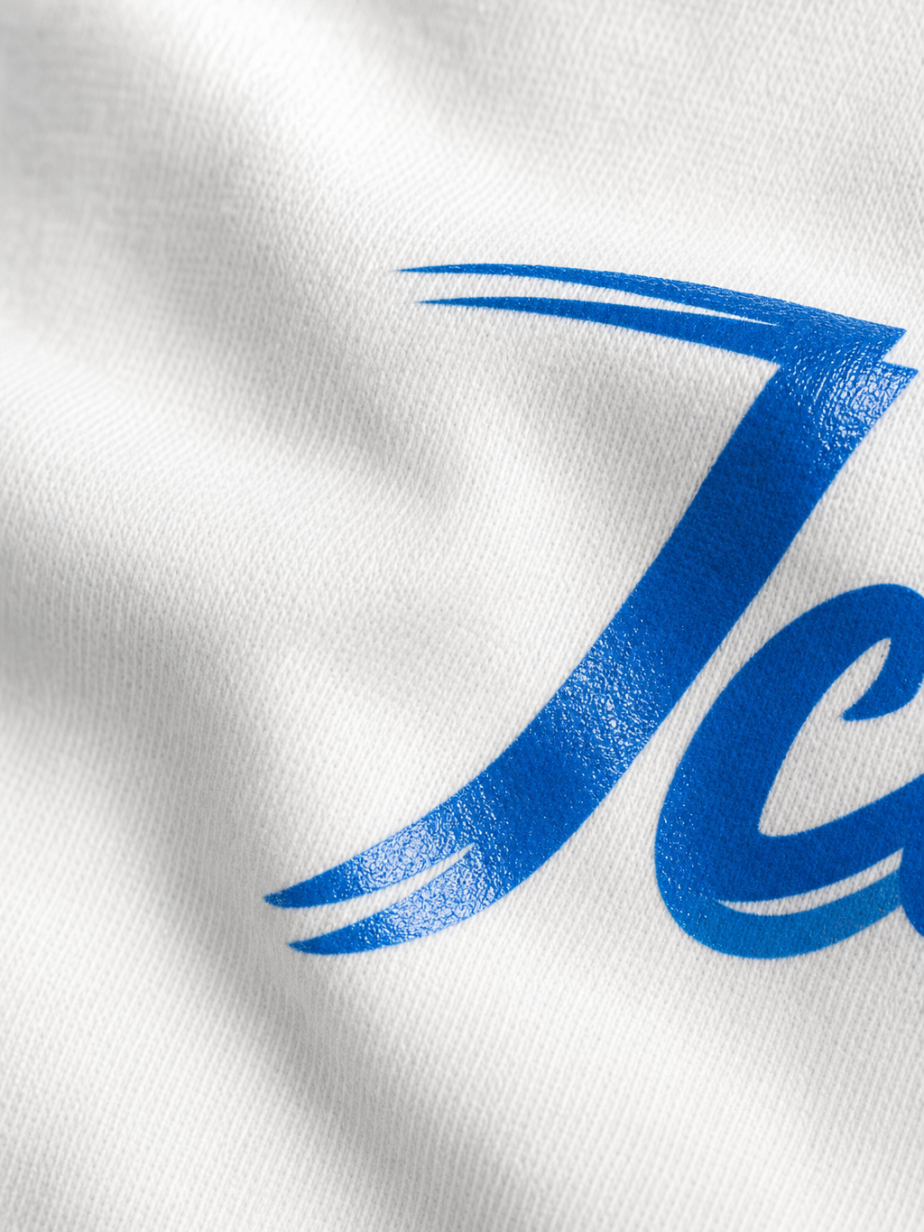 Myugen Iceman Oversized T-Shirt White – close-up detail