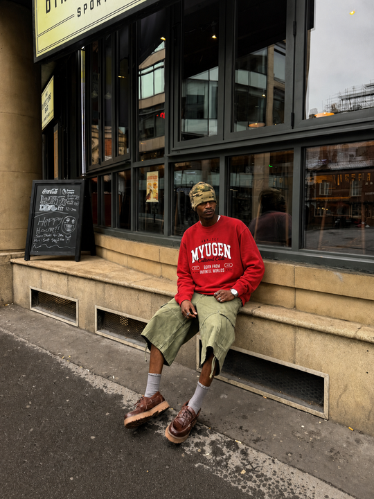 Myugen Cultured Club Oversized Full Sleeve T-shirt Red