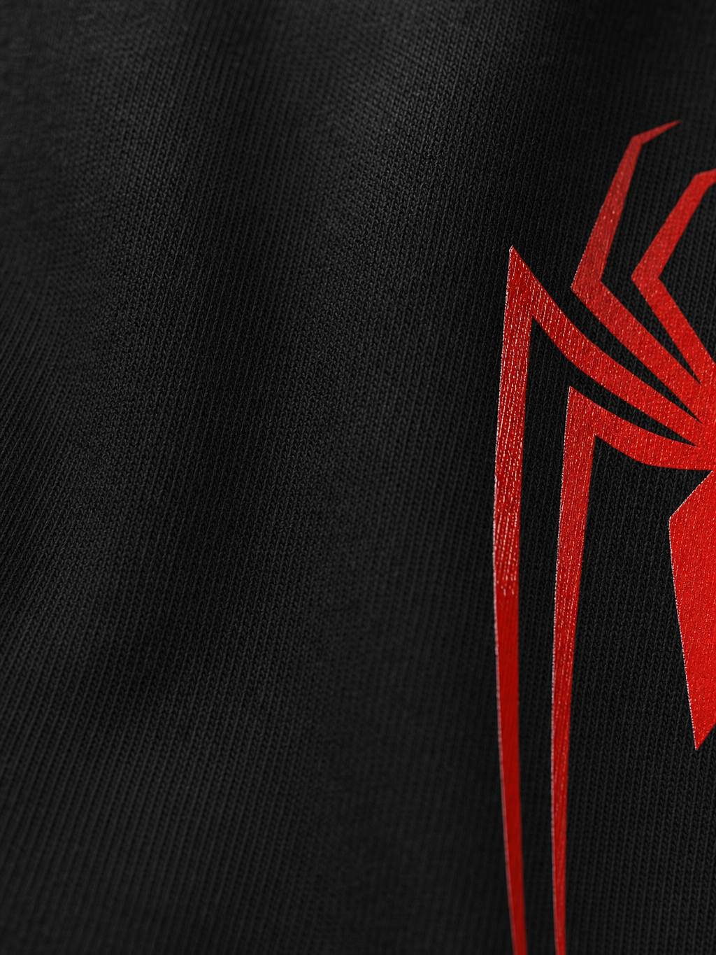 Myugen Get Back Up Oversized T-Shirt Black – close-up detail