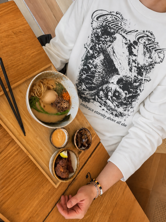 Myugen Eternity Oversized Full Sleeve T-shirt White
