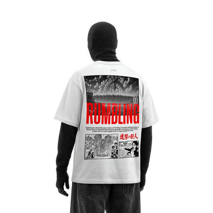 Myugen Attack On Titan Tatakae Rumbling Oversized T-Shirt White