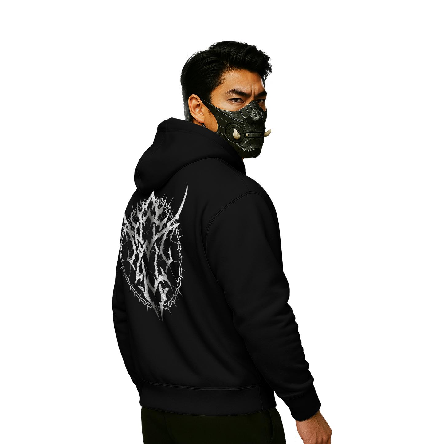 Myugen Bravished Satanic Oversized Hoodie Black