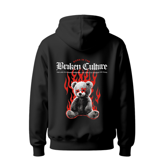 Myugen Broken Culture Oversized Hoodie Black