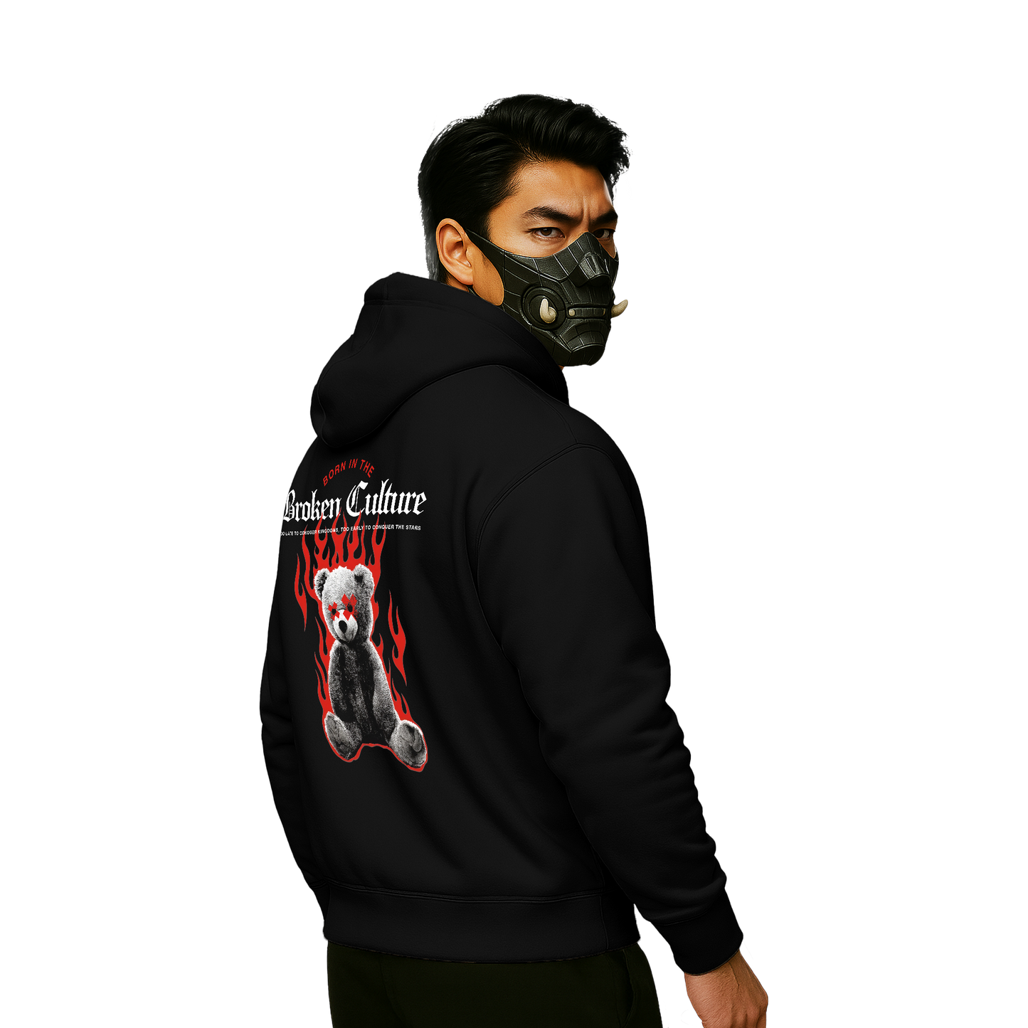 Myugen Broken Culture Oversized Hoodie Black