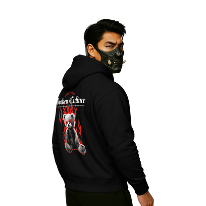 Myugen Broken Culture Oversized Hoodie Black