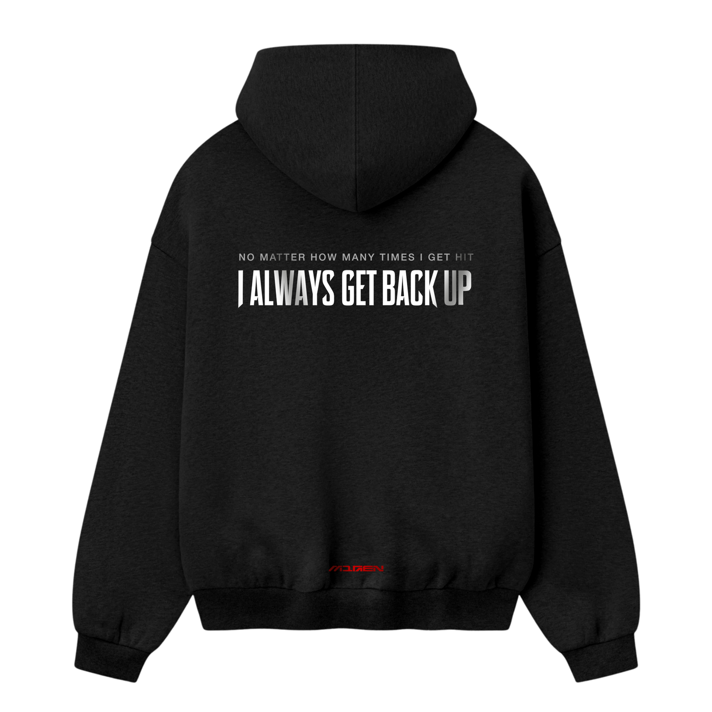 Myugen Get Back Up Oversized Hoodie Black