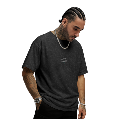 Myugen Nike Bitches Acid Wash Oversized T-Shirt Black