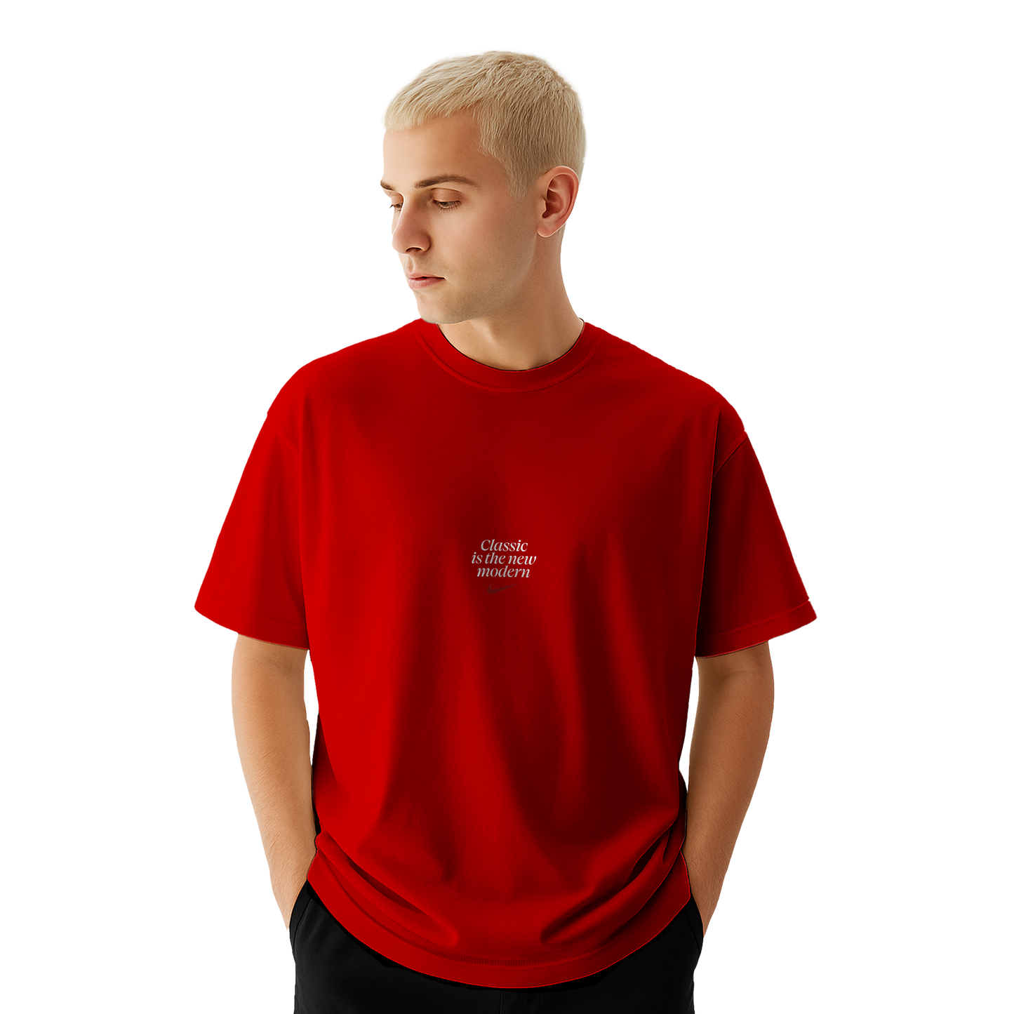 Myugen Nike Bitches Oversized T-Shirt Red