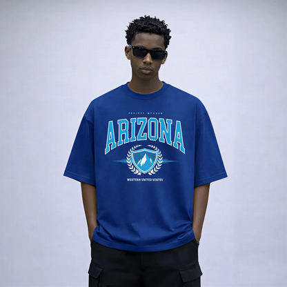 Myugen Arizona Heritage Oversized T-Shirt Blue