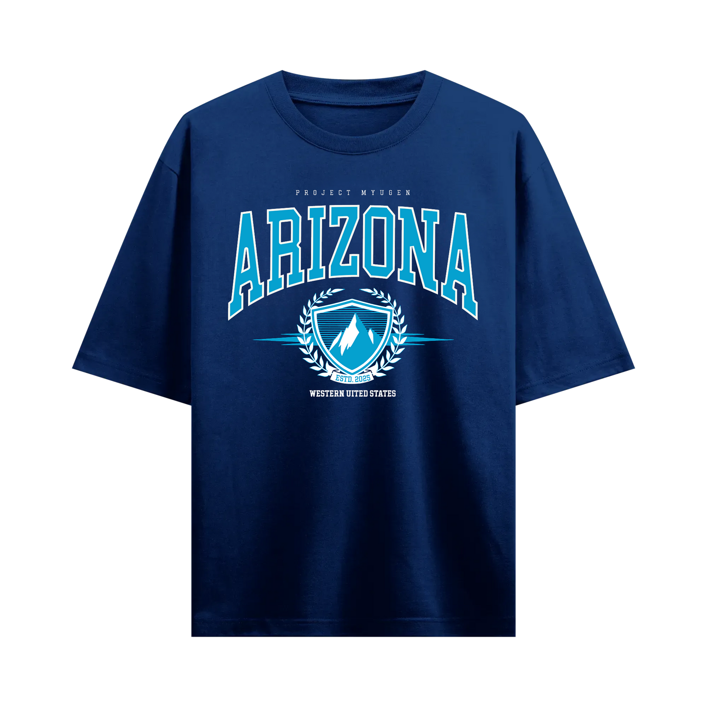 Myugen Arizona Heritage Oversized T-Shirt Blue