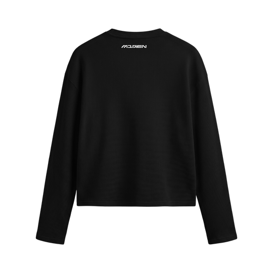 Myugen Axis Waffle Long Sleeve Black