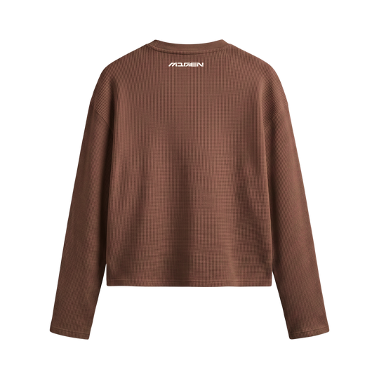 Myugen Axis Waffle Long Sleeve Brown