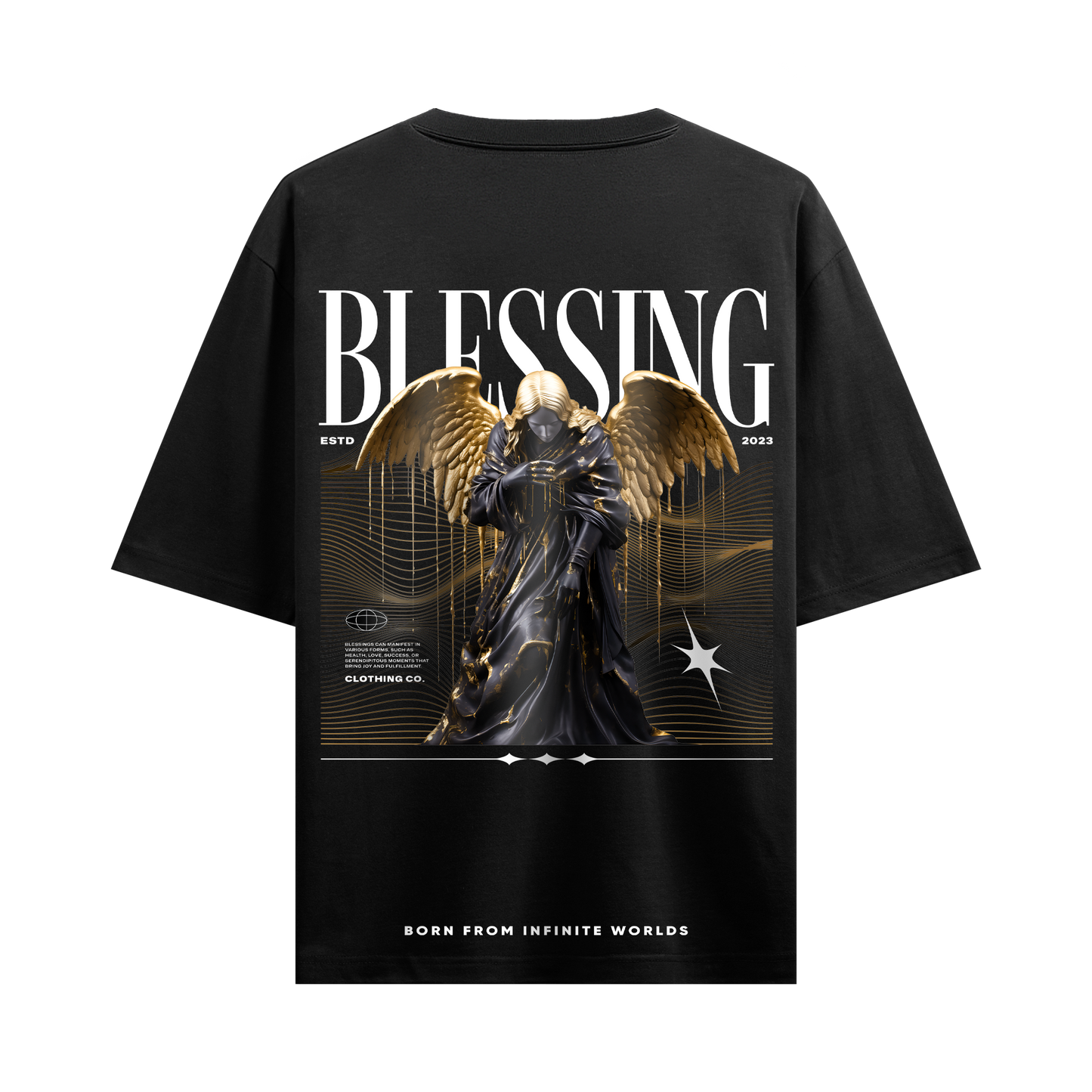 Myugen Blessing Oversized T-Shirt Black