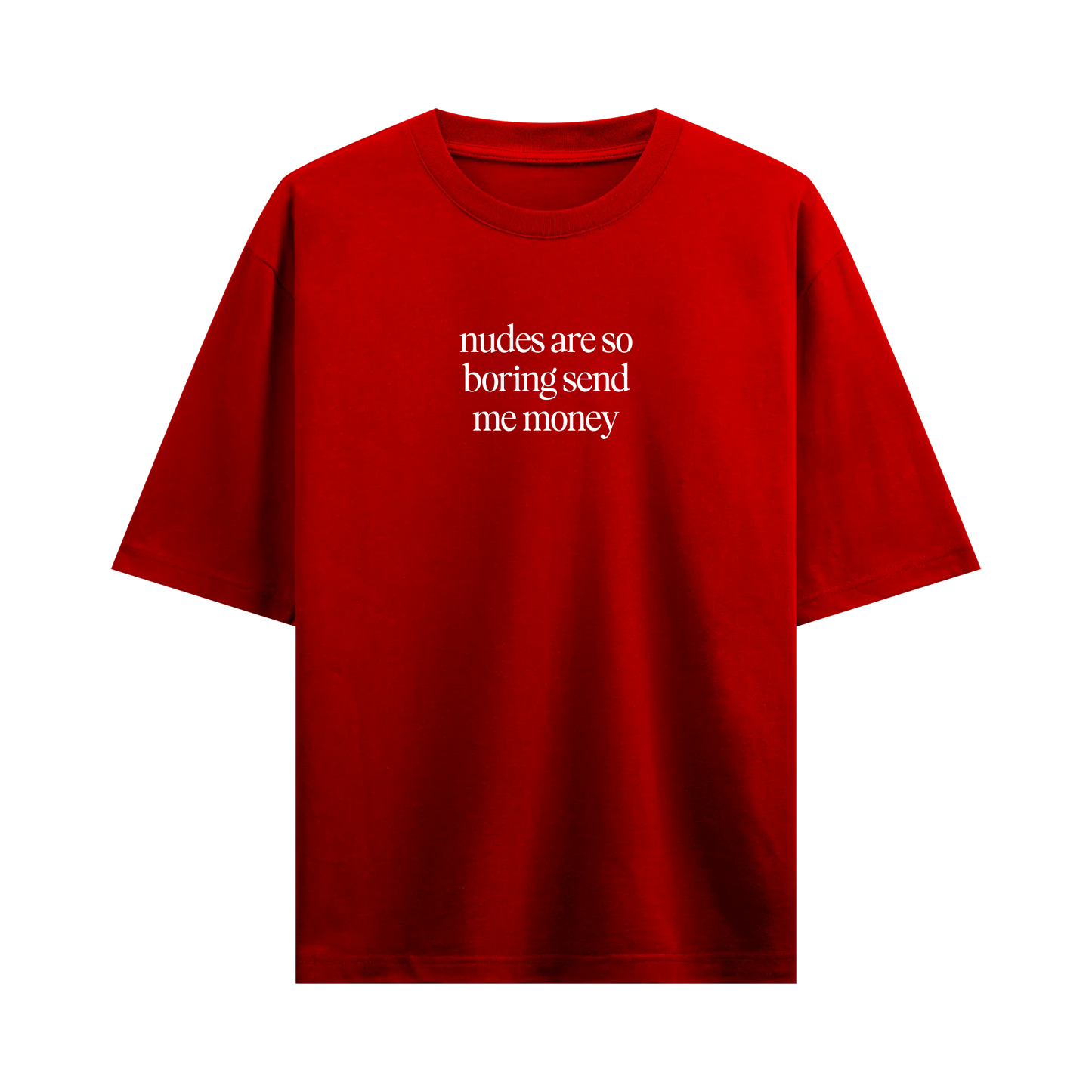Myugen Born to Be Paid Oversized T-Shirt Red