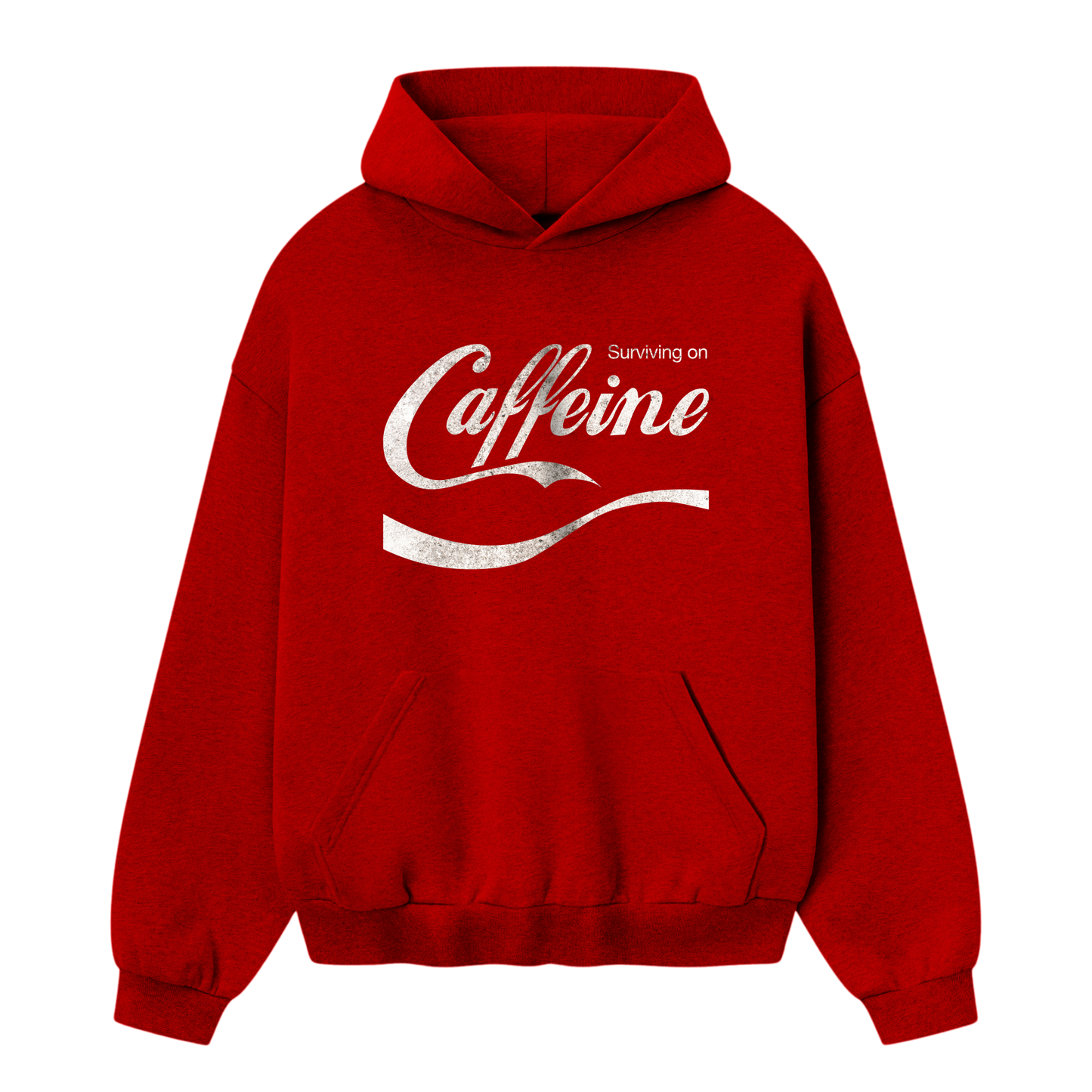 Myugen Caffeine Oversized Hoodie Red