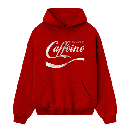 Myugen Caffeine Oversized Hoodie Red