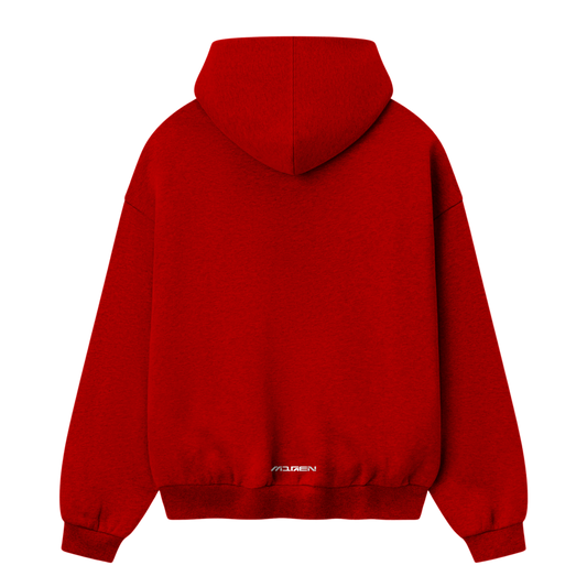 Myugen Caffeine Oversized Hoodie Red