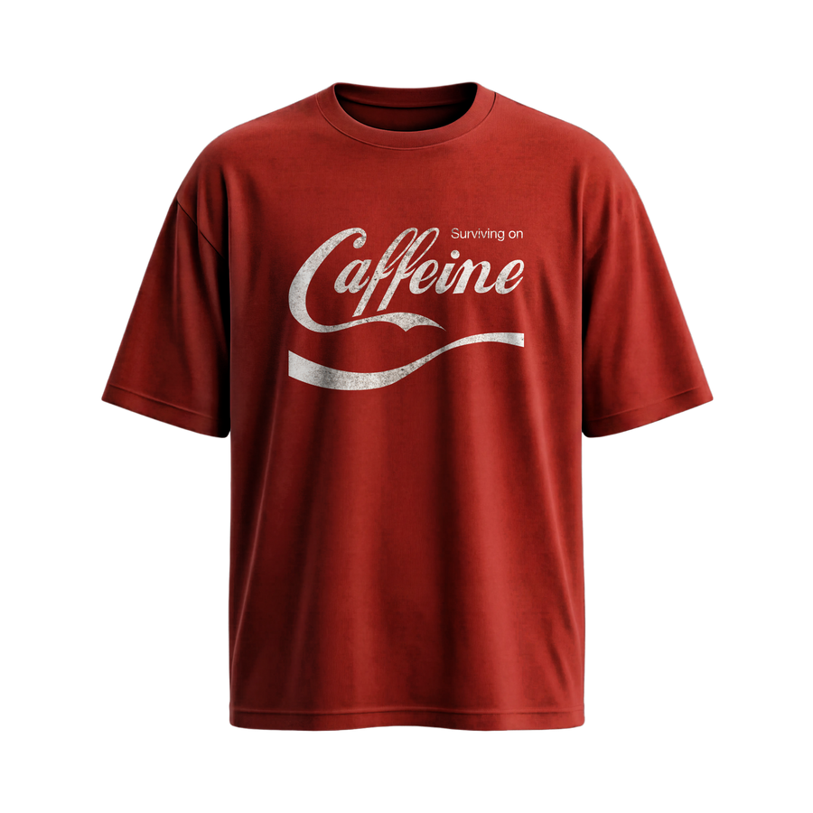 Myugen Caffeine Oversized T-Shirt Red