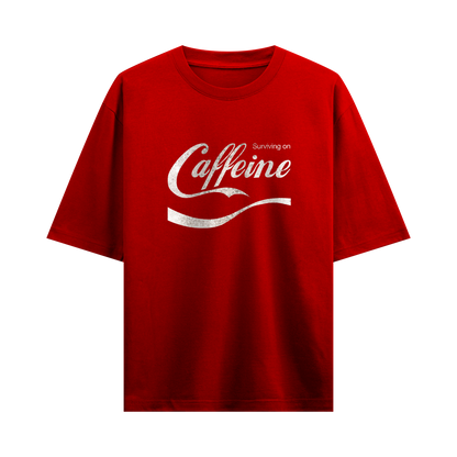 Myugen Caffeine Oversized T-Shirt Red