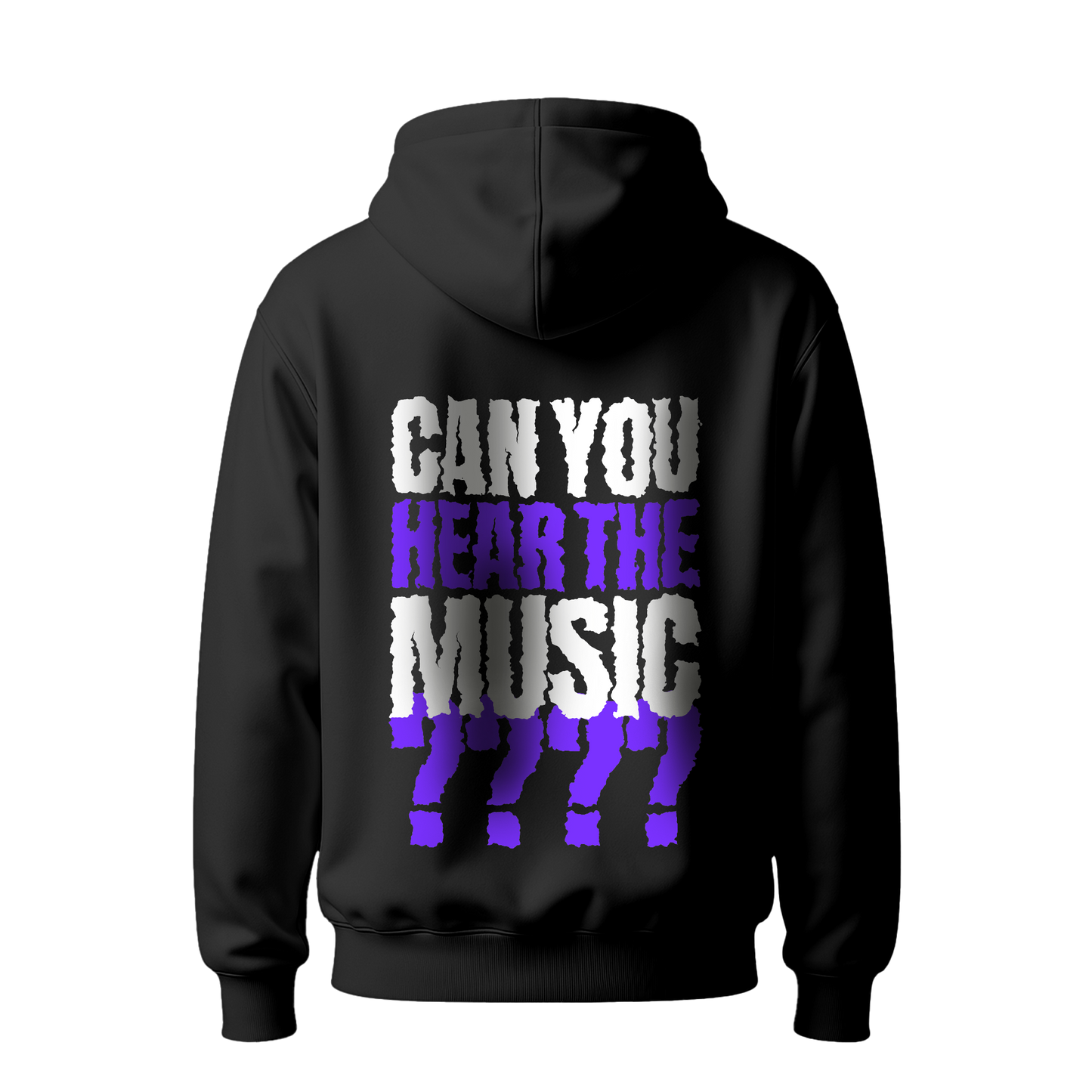 Myugen Can You Hear The Music Oversized Hoodie Black