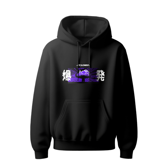 Myugen Can You Hear The Music Oversized Hoodie Black