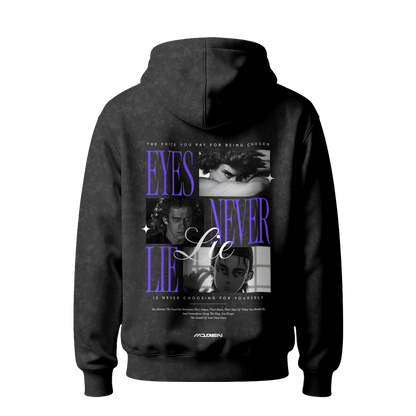 Myugen Chosen One Acid Wash Oversized Hoodie Black