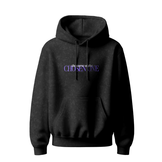 Myugen Chosen One Acid Wash Oversized Hoodie Black