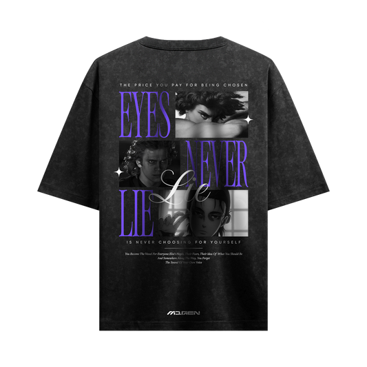 Myugen Chosen One Acid Wash Oversized T-Shirt Black