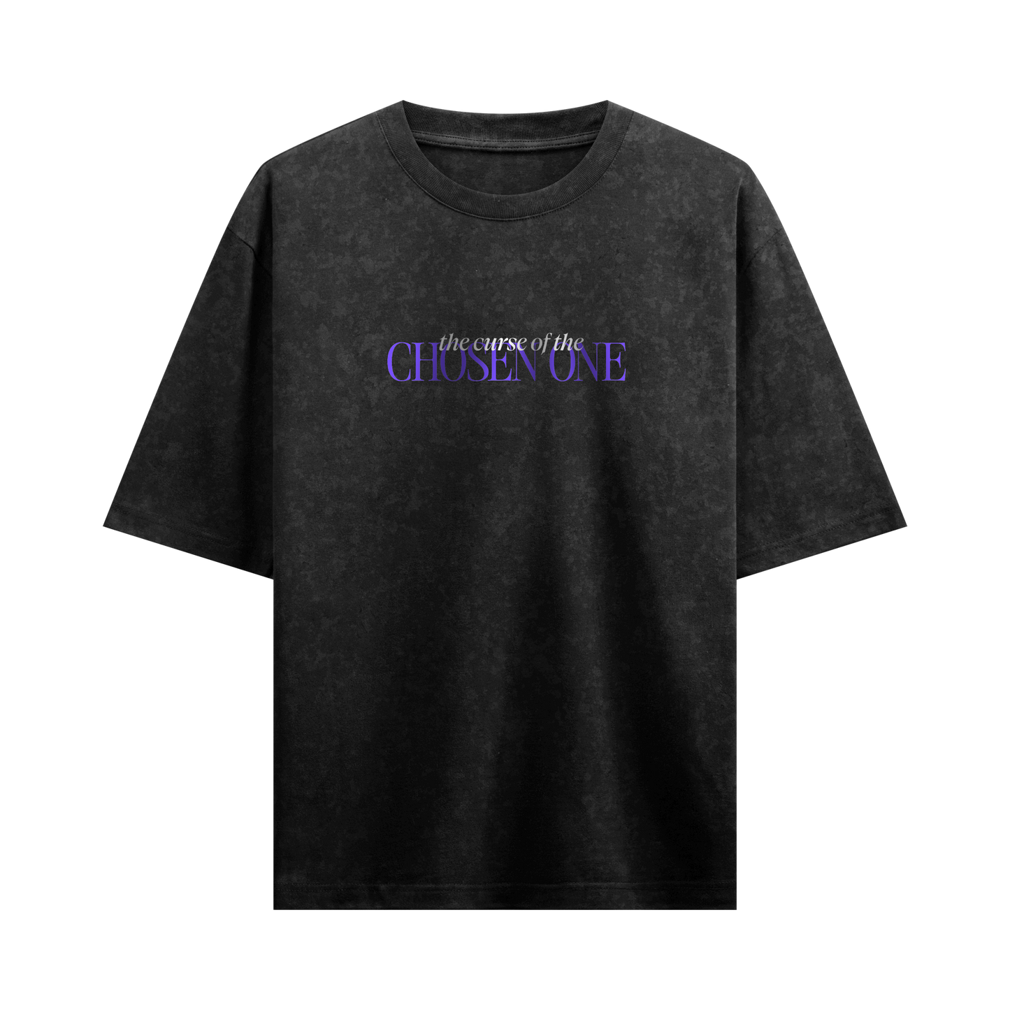 Myugen Chosen One Acid Wash Oversized T-Shirt Black