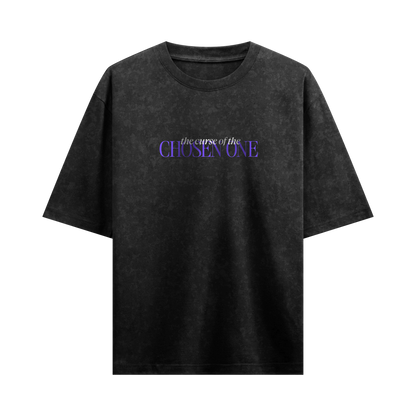 Myugen Chosen One Acid Wash Oversized T-Shirt Black