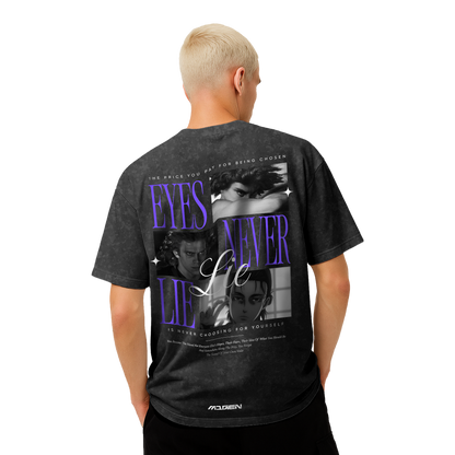 Myugen Chosen One Acid Wash Oversized T-Shirt Black