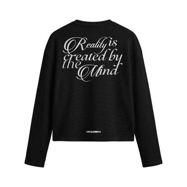 Myugen Construct Waffle Long Sleeve Black